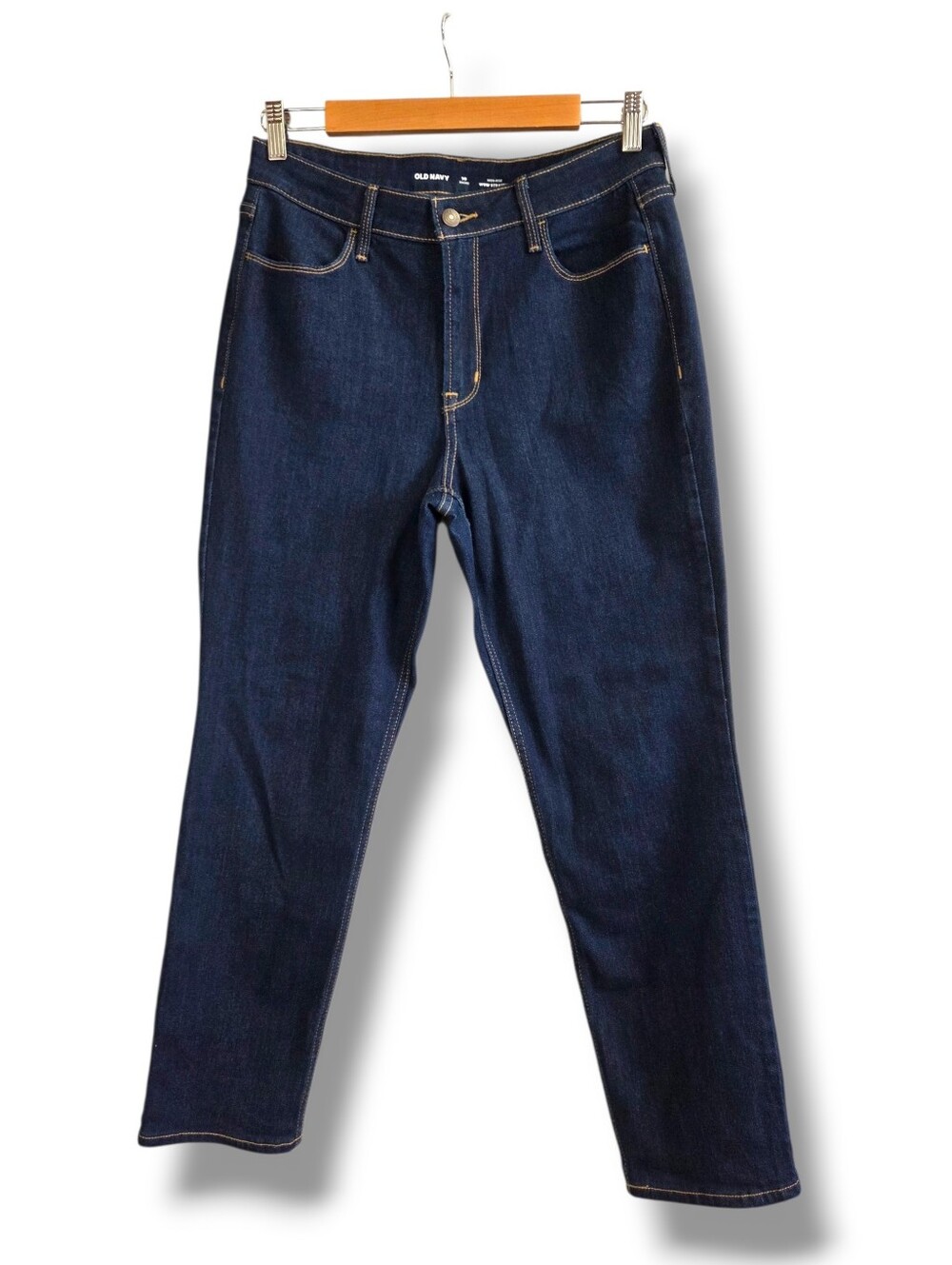 Old Navy Dark Wash "Wow Straight" High-rise Jeans Size 10 Short